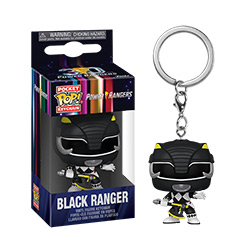 FU72149-POP KEYCHAIN POWER RANGERS 30TH BLACK RANGER