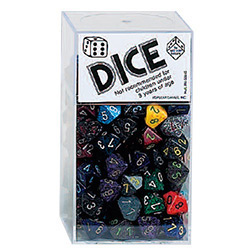 KP00169-ELEMENTAL DICE D10 100PC ASSORTED BOX