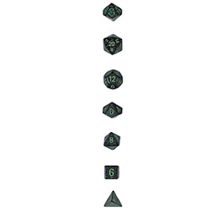 KP00242-ELEMENTAL DICE 7PC EARTH