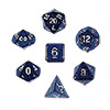 KP02875-GLITTER DICE BOX 7PC BLUE