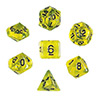 KP02997-TRANSPARENT DICE BOX 7PC YELLOW