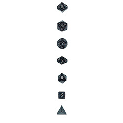 KP06349-ELEMENTAL DICE 7PC SET NINJA