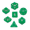 KP06535-JUMBO DICE SET 7PC GREEN