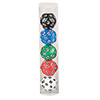 KP06772-JUMBO DICE OPAQUE D30 5PC ASSORTED TUBE