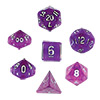 KP08523-TRANSPARENT DICE D10 10PC ORCHID