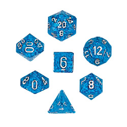 KP09983-ELEMENTAL DICE 10PC SET WATER