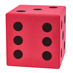 KP10957-FOAM DICE 400MM RED