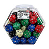 KP11706B-JUMBO DICE OPAQUE D20 ASSORTED 50PC BOWL