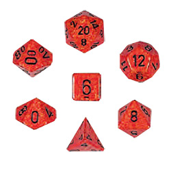 KP12073-ELEMENTAL DICE D10 10PC FIRE