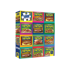 MONPZ143000-PUZZLE 1000PC SPAM BRAND SIZZLE, PORK & MMM