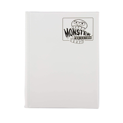 UMB9PWWT-9 POCKET MONSTER BINDER WHITE W/ WHITE PAGES