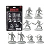 UMBMONKO8-MONSTER MINIATURE FIGURE SET UNPAINTED KOBOLDS 8pk