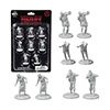 UMBMONZM8-MONSTER MINIATURE FIGURE SET UNPAINTED ZOMBIES 8pk