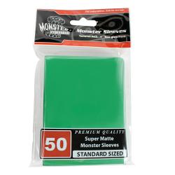 UMBMSLLMNGRN-MONSTER SLEEVES STANDARD SUPER MATTE GREEN 50CT