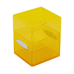 UPDBSCGY-DECK BOX SATIN CUBE GLITTER YELLOW