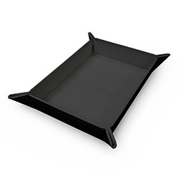 UPDIRTVFMBK-DICE ROLLING TRAY FOLDABLE MAGNETIC BLACK