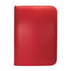 UPPB4PZR-PRO BINDER 4 POCKET VIVID ZIPPERED RED