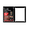 USSSD1T2CUV-ONE-TOUCH 3x5 2 CARD UV BLACK BORDERED