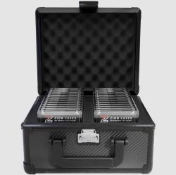 UZC2RCBFB-ZION CASES SLAB CASE 2 ROW (CARBON FIBER)