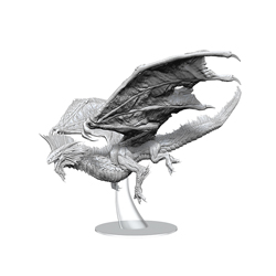 WKDD90566-D&D NOLZUR'S MARVELOUS MINIS ADULT SILVER DRAGON