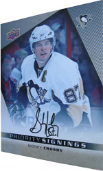 Sidney Crosby facsimile autographed card