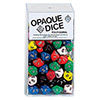 KP02633-OPAQUE DICE D10 25PC ASST BAG