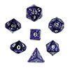 KP02983-PEARLIZED DICE 7PC SET PURPLE