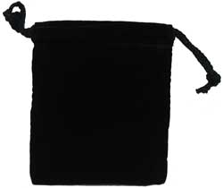 DICE BAG CLOTH 4'' x 5'' BLACK