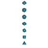 KP09661-ELEMENTAL DICE 7PC SEA