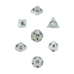 PEARLIZED DICE 10PC SET GRAY