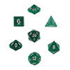 KP10033-GLITTER DICE SET 10PC GREEN