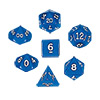 KP10054-OPAQUE DICE 10PC SET BLUE