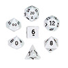 KP10057-OPAQUE DICE 10PC SET WHITE