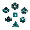 KP10074-PEARLIZED DICE 10PC SET EMERALD