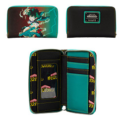 LFMHAWA0005-LOUNGEFLY MY HERO ACADEMIA DEKU ZIP WALLET