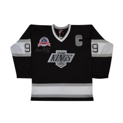 W GRETZKY AUTO 92-93 STANLEY CUP KINGS JERSEY