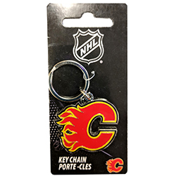 NHL KEY METAL CHAINS - FLAMES