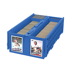 1,600ct COLLECTIBLE PLASTIC CARD BIN BLUE