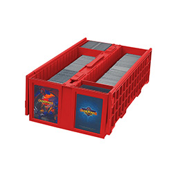 1,600ct COLLECTIBLE PLASTIC CARD BIN RED