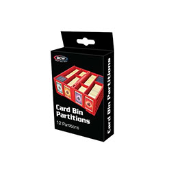 1,600 & 3,200ct COLLECT. CARD BIN PARTITIONS RED