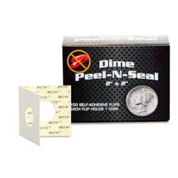 PAPER COIN FLIPS BOXED ADHESIVE DIME 100ct
