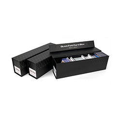 UBCWQFB14MTBLK-CARD BOX QUICKFOLD 3-PK FOR TOPLOADERS & MAGNETICS
