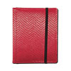 ULGBN9DHR-9 POCKET DRAGON HIDE TEXTURED BINDER RED