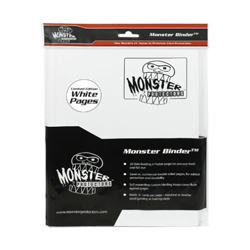 UMB4PHWHT-4 POCKET MONSTER HOLO PORTFOLIO WHITE W/ WHT PAGES