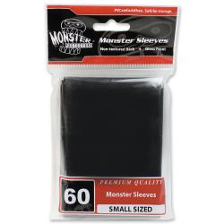 MONSTER SLEEVES YGO/SMALL GLOSSY BLACK 60ct