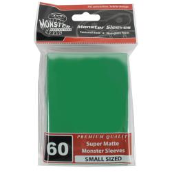 MONSTER SLEEVES YGO/SMALL SUPER MATTE GREEN 60ct