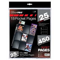 PAGES 18 POCKET SILVER TOPLOADING 25 PACK