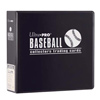 UP3BBK-3''BINDER BASEBALL BLACK