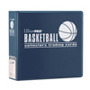 UP3KNA-3''BINDER BASKETBALL NAVY BLUE