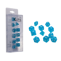 UPDIEC11SB-ECLIPSE SHIMERING ACRYLIC 11 DICE SET SKY BLUE